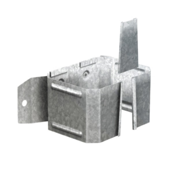 Купить держатель трубы 76х102 (на дерево) Оцинкованный Без цвета 