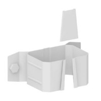 Қувур ушлагичи 76x102 (Ёг'очда) пластисол рал9010