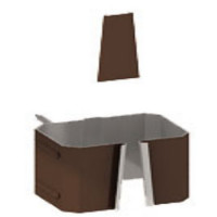 Держатель трубы 76х102 (на кирпич) Полиэстер RR32