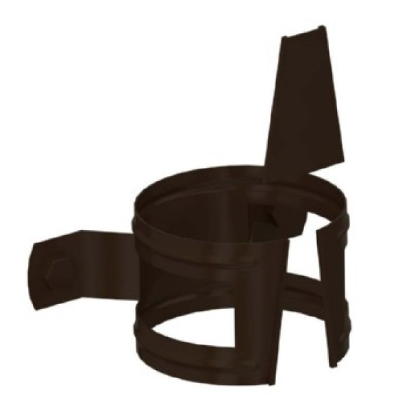 Купить держатель трубы D100 (на дерево) Пластизол двухсторонний RR32 