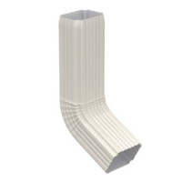 Труба водосточная с коленом 76х102х1000 Пластизол RAL9010