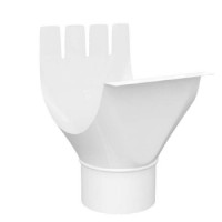 Воронка выпускная D125/90 GS Высокопрочный полиэстер двусторонний RAL9010