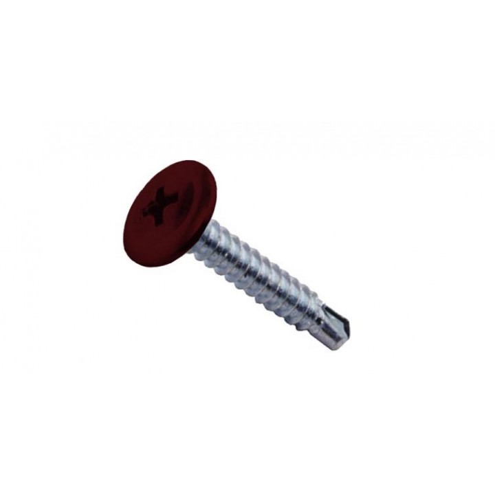 Саморезы ПШС 4,2х16 RAL 3005 (1000 шт)