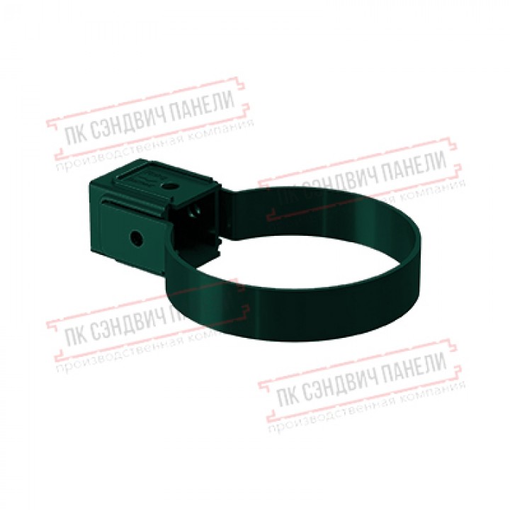 Хомут трубы Kliker ПВХ Premium зелёный инд.упак. RAL 6005