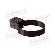 Хомут трубы Kliker ПВХ Premium шоколадный RAL 8017