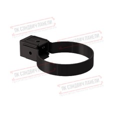 Хомут трубы Kliker ПВХ Premium коричневый RR 32