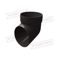 Колено сливное ПВХ коричневое RR 32