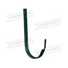 Кронштейн желоба ПВХ GL металлический зелёный RAL 6005 ШК