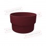 Муфта трубы соединительная ПВХ бордо RAL 3005
