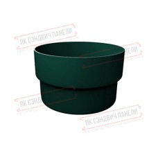 Муфта трубы соединительная ПВХ зелёный RAL 6005