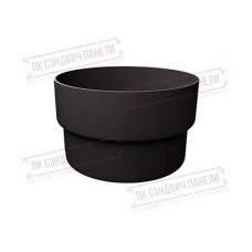 Муфта трубы соединительная ПВХ коричневая RR 32