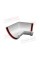 Tarnov ariqi burchagi 135° universal PVC oq