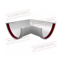 Тарнов ариқи бурчаги 90° универсал ПВХ оқ