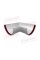 Tarnov ariqi burchagi 90° universal PVC oq