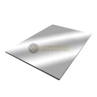 Алюкобонд 1220x2440x3 мм Зеркальное серебро