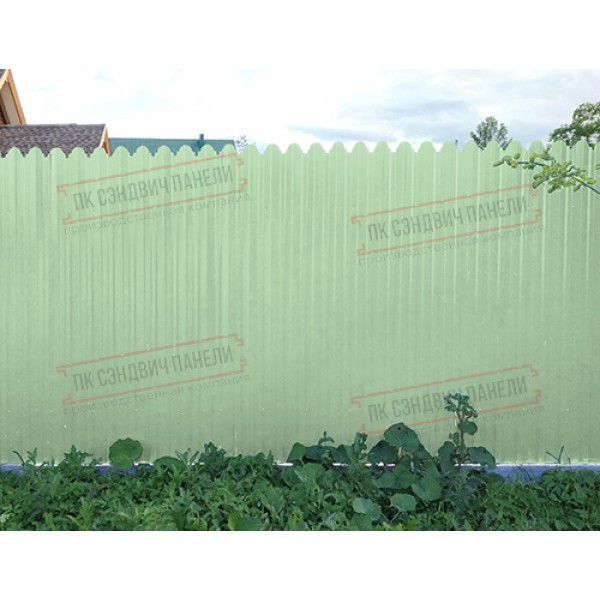 Shakilli profnastil S10-B-0,45 PE plyonka bilan RAL 6019