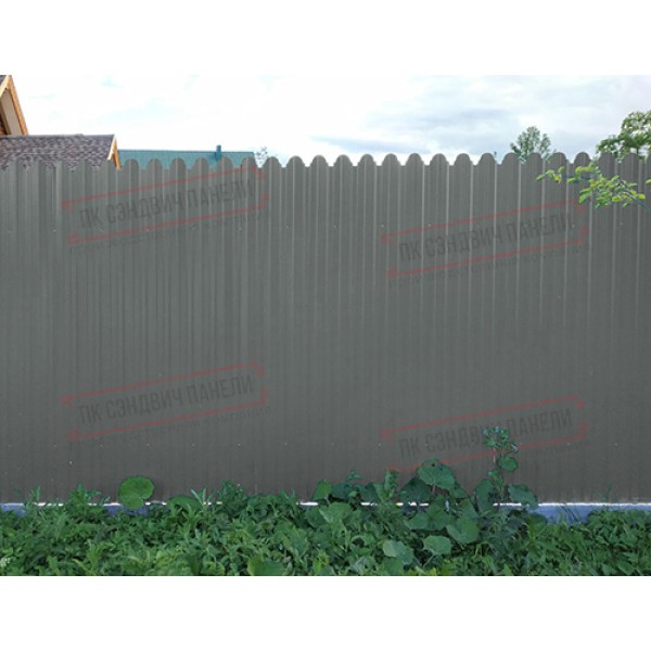 Shakilli profnastil S10-B-0,45 PE plyonka bilan RAL 7005
