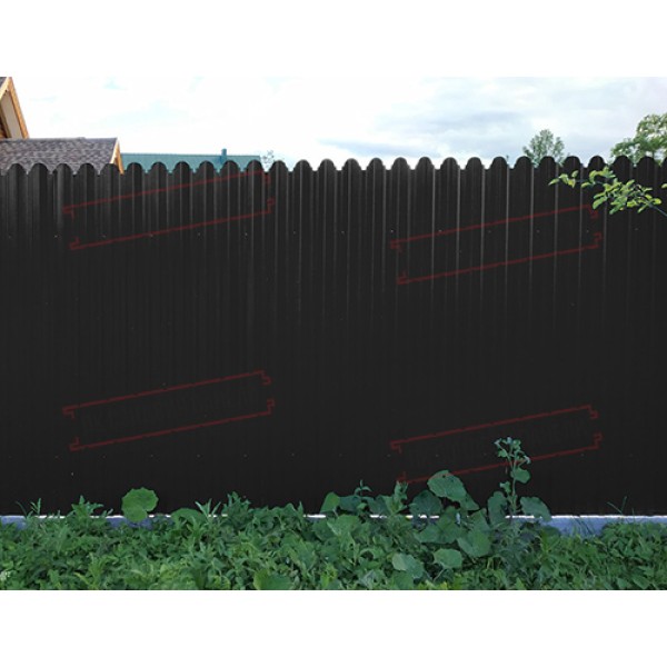 Shakilli profnastil S10-B-0,5 Rooftop Matte plyonka bilan RAL 9005