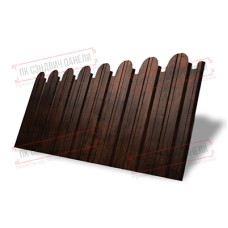 Профнастил фигурный С10 - 0,45 Окрас - Б, Print Elite с пленкой Cherry Wood.