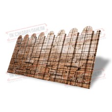 Профнастил фигурный С10 - 0,45 Окрас - Б, Print Elite с пленкой Sand Stone.