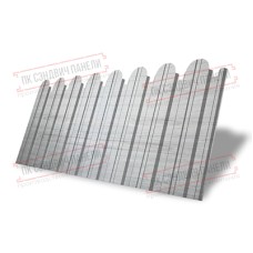 Профнастил фигурный С10 - 0,45 Окрас - Б, Print Elite Snow Wood.