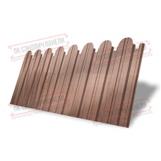 Профнастил фигурный С10 - 0,45 Окрас - Б, Print Elite White Wood.