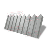 Shakilli profnastil S20-B-0,45 PE plyonka bilan RAL 9006