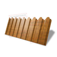 Shakilli profnastil S20-B-0,45 Print Elite plyonka bilan Golden Wood