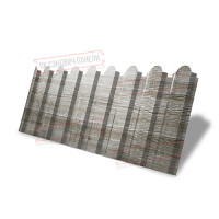 Профнастил фигурный С20-Б-0,45 Print Elite с пленкой Nordic Wood