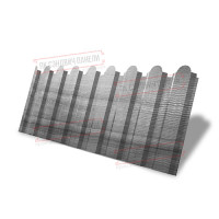 Профнастил фигурный С20-А-0,45 Print Premium Silver Wood