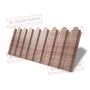 Профнастил фигурный С20 - 0,45 Окрас - А, Print Elite White Wood