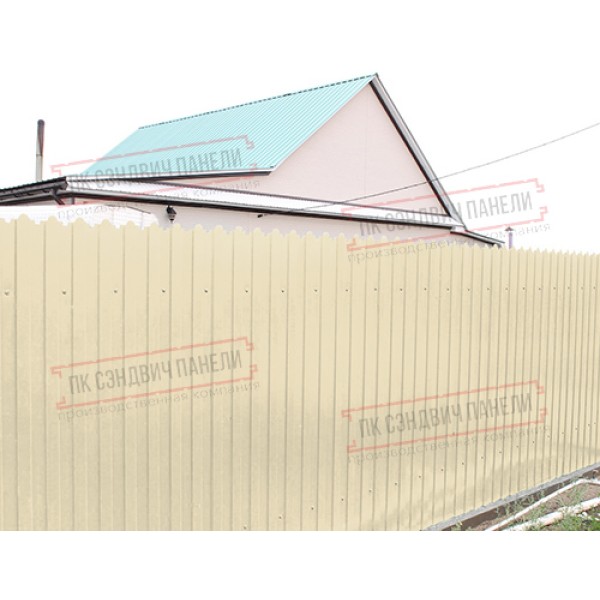 Shakilli profnastil C8-0,45 PE plyonka bilan RAL 1015