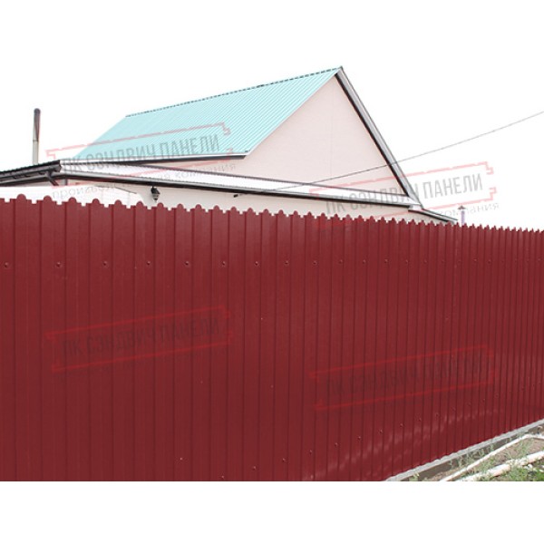Shakilli profnastil C8-0,45 PE plyonka bilan RAL 3011