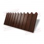 Профнастил фигурный C8 - 0,45 Print Elite Choco Wood