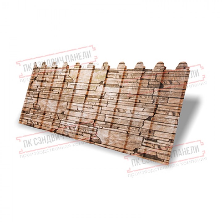 Профнастил фигурный C8 - 0,45 Print Elite Sand Stone