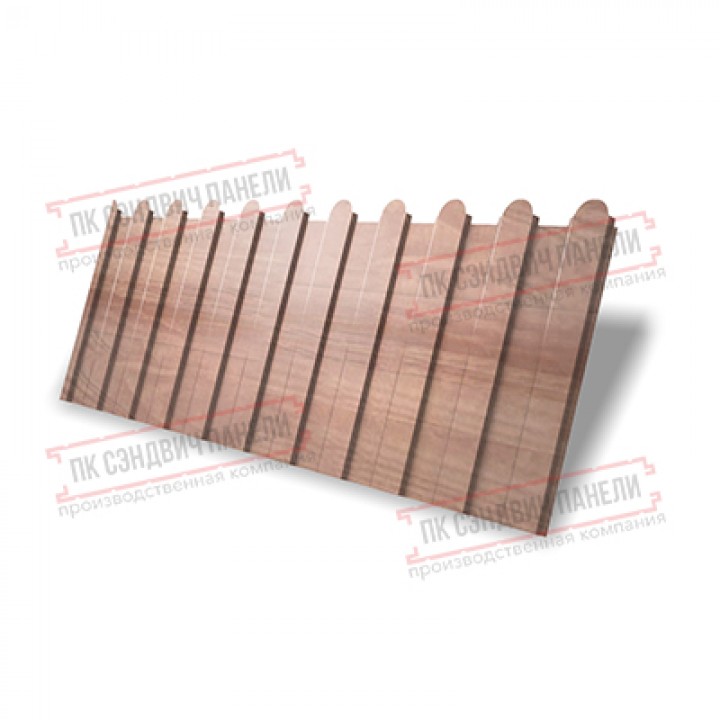 Профнастил фигурный C8 - 0,45 Print Elite White Wood