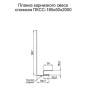Планка карнизного свеса сложная 185х50х2000 ПЭ-9003-0.45
