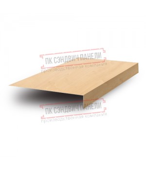 Планка карнизного свеса 200х30х2000 ECOSTEEL-Клен-0.5