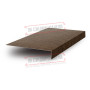 Планка карнизного свеса 200х30х2000 ECOSTEEL_MA-МореныйДуб-0.5