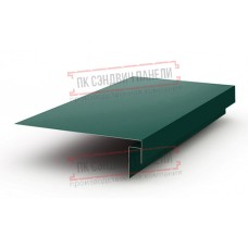 Планка карнизного свеса сложная 250х50х2000 Norman ПЭ-6005-0.5