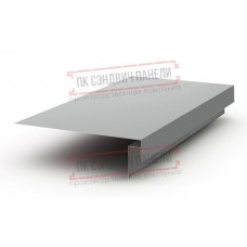 Планка карнизного свеса сложная 250х50х2000 ПРМ-9006-0.5