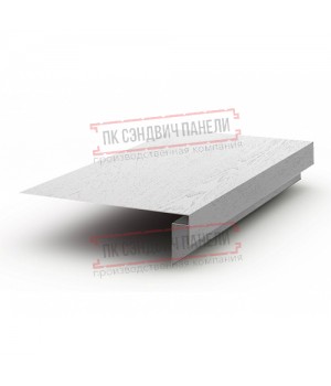 Планка карнизного свеса сложная 250х50х2000 ECOSTEEL_MA-Беленый Дуб-0.5