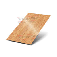 Лист плоский ECOSTEEL-Лиственница-0.45