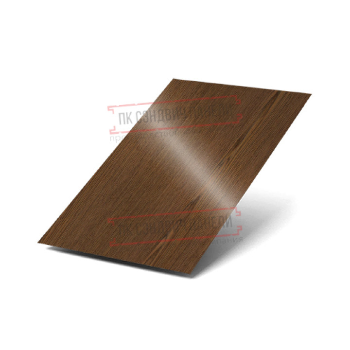 Лист плоский ECOSTEEL_MA-МореныйДуб-0.5