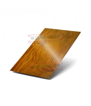 Лист плоский ECOSTEEL_T-ЗолотойДуб-0.5