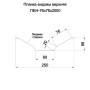 Планка ендовы верхняя 76х76х2000 Полиэстер Ral3011-0.45