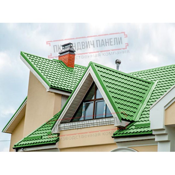 Планка ендовы верхняя 76х76х2000 Norman Ral6018-0.5