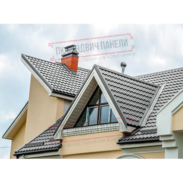 Планка ендовы верхняя 76х76х2000 Полиэстер Ral7005-0.45