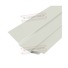 Планка ендовы верхняя 76х76х2000 Norman Ral9002-0.5