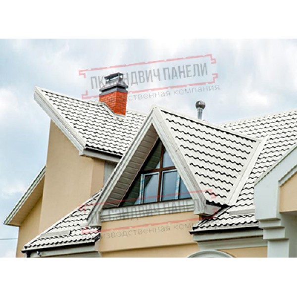 Планка ендовы верхняя 76х76х2000 Полиэстер Ral9002-0.5